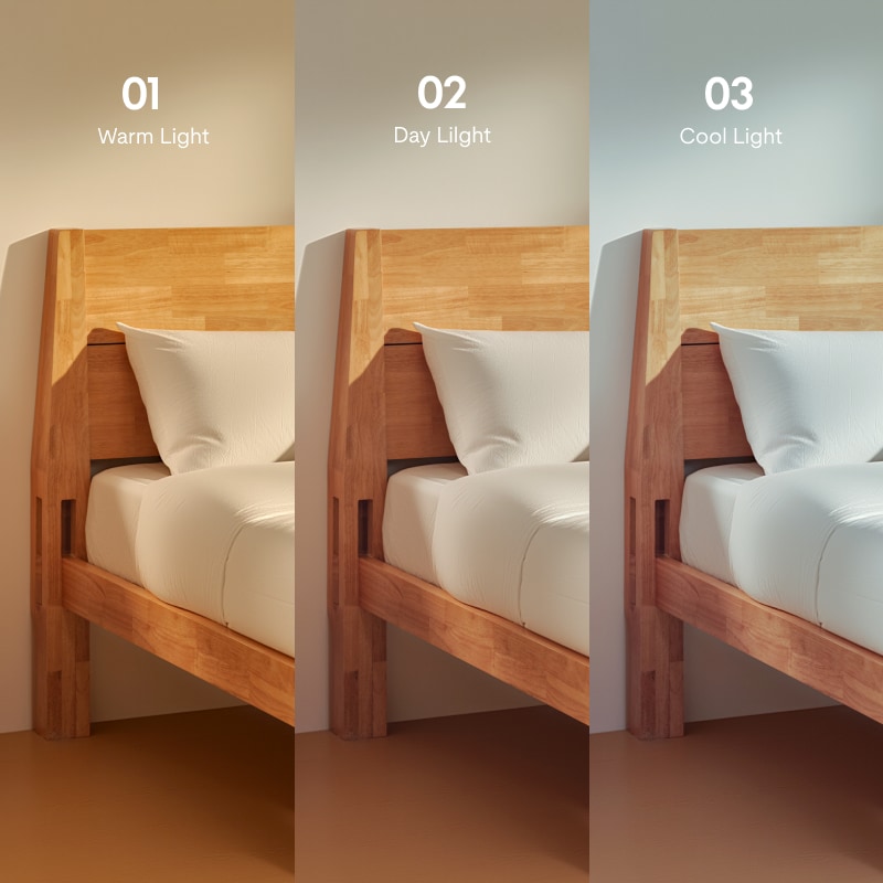 FlexiSpot Kana Japanese Joinery Bed with Headboard | Simple Design